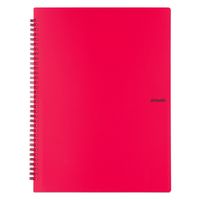 プラス イトオシ ツインリング型ファイル A4 9ポケットタイプ レッド 91830 1セット(1冊×5)