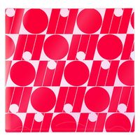 プラス イトオシ うちわケース PP製 片面不透明 ポケット付 レッド 91470 1セット(1枚×5)