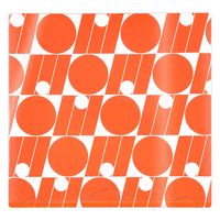 プラス イトオシ うちわケース PP製 片面不透明 ポケット付 オレンジ 91476 1セット(1枚×5)