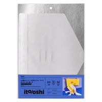 プラス イトオシ ポスターファイル A3幅対応 オフホワイト 不透明 91529 1セット（1パック（2枚入）×5）