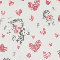 白雪 友禅ふきん 吸水性がよく すぐ乾く 友禅染め かや織りふきん 台拭き 食器拭き よしこ あか 1枚