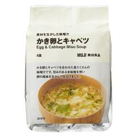 無印良品 素材を生かした味噌汁 かき卵とキャベツ 1セット（1袋（4食入）×2） 良品計画