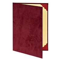 ナカバヤシ 証書ファイル/スエード/B5/エンジ FSS-B5-R 1セット(1冊×10)