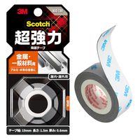 スリーエム(3M) スコッチ 超強力両面テープ 金属・一般材料用 幅19mm×長さ1.5m 1セット（10巻：1巻×10） KKD-19R