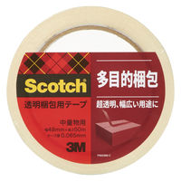 スリーエム(3M) スコッチ 透明梱包用テープ OPP 中軽量物 0.065mm厚 補修 幅48mm×長さ50m 5巻 313 1PN