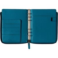 システム手帳カバー クオバディス タイマー１７／クラブ　Ｌジップカバー　 バイブルサイズ ブループラッセ １冊（直送品）