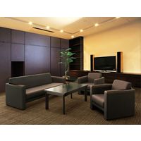 【軒先渡し】オリバー 応接コーナーテーブル 幅600×奥行600×高さ480mm ブラウン S・TL-10・DB・TC 1台（直送品）