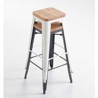 【軒先渡し】桜屋工業 CHERRY RESTAREA ハイスツール パンガス スツール S75-3型 ブラック×クリア 1台（直送品）