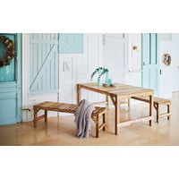 【軒先渡し】桜屋工業 屋外用 ガーデンテーブル マイアミテーブル 幅1500×奥行900×高さ700ｍｍリサイクル調多色塗装 1台（直送品）