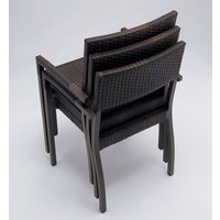 【軒先渡し】桜屋工業 屋外用 ガーデンチェア マルタアーム ダークブラウン 1台（直送品）