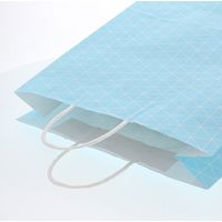 【ケース販売】HEIKO 紙袋 25チャームバッグ 2才 スクエア ブルー 003230302  1ケース(50枚入×4袋)（直送品）