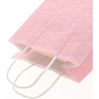 【ケース販売】HEIKO 紙袋 25チャームバッグ 21-12 スクエア ピンク 003266721  1ケース(50枚入×6袋)（直送品）