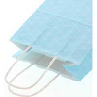 【ケース販売】HEIKO 紙袋 25チャームバッグ 21-12 スクエア ブルー 003266722  1ケース(50枚入×6袋)（直送品）