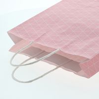 【ケース販売】HEIKO 紙袋 25チャームバッグ MS1 スクエア ピンク 003276711  1ケース(50枚入×4袋)（直送品）