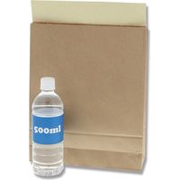 【ケース販売】シモジマ HEIKO 宅配袋 S 未晒無地 004192440  1ケース(10枚入×50束 合計500枚)（直送品）