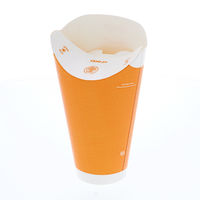 シモジマ バタフライカップ16オンスコールドシングルオレンジ 004535209 1セット(35個×20パック)