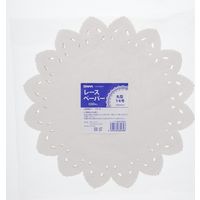 シモジマ レースペーパー 丸型 14号 004716014 1セット(1袋(100枚)×5)