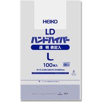 シモジマ LDハンドハイパー L 透明 表記入 006638332 1セット(100枚×10袋 1000枚)