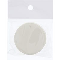 シモジマ ペーパータグ 丸 50mm 白無地 007232500 1セット(1束(50枚)×10)（直送品）