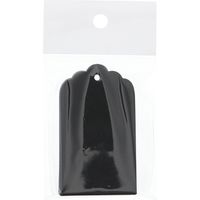 【ケース販売】HEIKO ペーパータグ スカラップ S 黒無地 007232511 1ケース(50枚入×10束 合計500枚)（直送品）