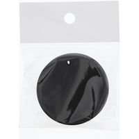 【ケース販売】HEIKO ペーパータグ 丸 50mm 黒無地 007232510 1ケース(50枚入×10束 合計500枚)（直送品）