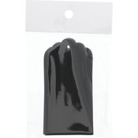 【ケース販売】HEIKO ペーパータグ スカラップ L 黒無地 007232512 1ケース(50枚入×10束 合計500枚)（直送品）