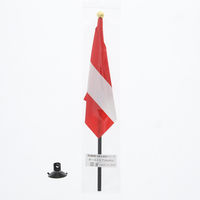 Ｎ　ミニフラッグ　オーストリア　1枚／パック 007272741 1枚／パック×10パック（直送品）