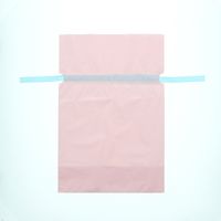 【ケース販売】カクケイ ポリ巾着袋 FK2435 梨地 パステルピンク M 008710039 1ケース(20枚入×10パック)（直送品）