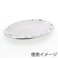 シモジマ レースペーパー 小判型 12号 004716042 1セット(100枚入×5袋 合計500枚)（直送品）