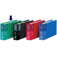 コクヨ　名刺ホルダー（差紙式）　2穴　縦入れ204ポケット　緑　メイー20G　1セット（5冊）（直送品）