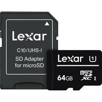 レキサー microSDXC Class10 UHS-I 64GB LMS0C10064G-BNANJ 1個