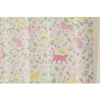 ユニベール サンポダニャン 遮光+レースカーテンセット 2000×2000mm ピンク 4548654705958 1セット(4枚入)（直送品）