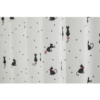 ユニベール ニャートニャン 厚地カーテン+レースカーテンセット 2000×1350mm ミックス 4548654705965 1セット(4枚入)（直送品）