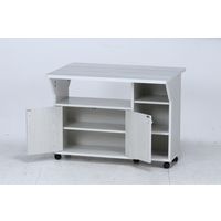 不二貿易 バタフライキッチンカウンター 幅900×奥行640×高さ690mm ホワイトウォッシュ 98726 1台（直送品）