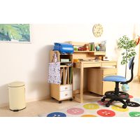 不二貿易 NORMシリーズ ストレージラック 縦置き 幅295×奥行340×高さ920mm ホワイト×ナチュラル 98892 1台（直送品）