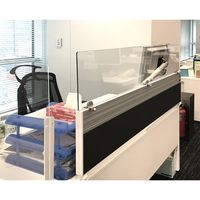 くろがね工作所 汎用アドオンアクリルスクリーン 幅1400×奥行41×高さ300mm マット JD-HAN1430ADG 1枚（直送品）