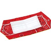 アーテック 手作り仮置きマスクケース 赤×黄　マスク置き　手づくり　手作り　マスク　携帯　保管　衛生　洗える 51114 1セット（直送品）