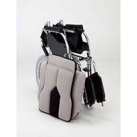 マキテック 多機能車いすカラーズ スイングアウトタイプ 介助式(ライトグレー) KC-4LG 1台