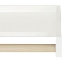 森田アルミ工業 室内物干しシェルフ Wally W1250　ミルクホワイト×バーチ Wally 1250 1組（直送品）