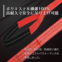フリーク ベルトスリングE型 使用荷重1200kg 幅35mm 長さ2.5m 561438 1本