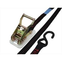 フリーク ラッシングベルト黒 S字フック1.5ton 幅25mm×長さ0.5+3.5m 561566 1本（直送品）