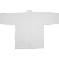 東京いろは 日本製色無地半天 白/白衿 2101237001 1着（直送品）