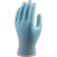 おたふく手袋 ブルー M 13Gウレタン背抜き A-374 1袋(5双)
