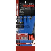 おたふく手袋 A-385 L ブルー 13G天然ゴム背抜 1袋(10双)
