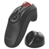 トラックボールマウス/ハンディタイプ/Relacon/メディアコントロールボタン搭載/スタンド付/静音/Bluetooth/ブラック M-RT1BRXBK