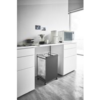 山崎実業 目隠し分別ダストワゴン タワー 2分別 ブラック 774331 1個