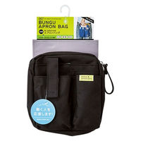 クツワ 文具エプロンバッグ ホルダー 黒 BE007BK 1個