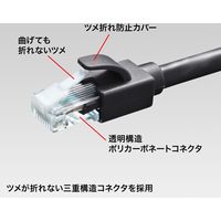 サンワサプライ カテゴリ6A LANケーブル KB-T6ATS-02BK 1個