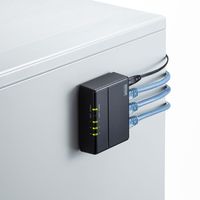 サンワサプライ ギガビット対応 スイッチングハブ(3ポート・マグネット付き) LAN-GIGAP301BK 1個