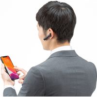 サンワサプライ Bluetooth片耳ヘッドセット MM-BTMH53BK 1個（直送品）